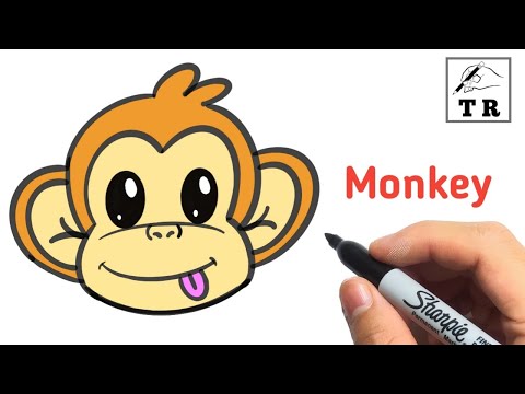 How To Draw a Monkey  Easy Drawing step by step