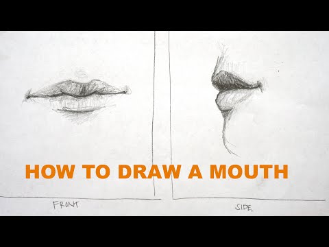 How to Draw a Mouth   Front and Side View