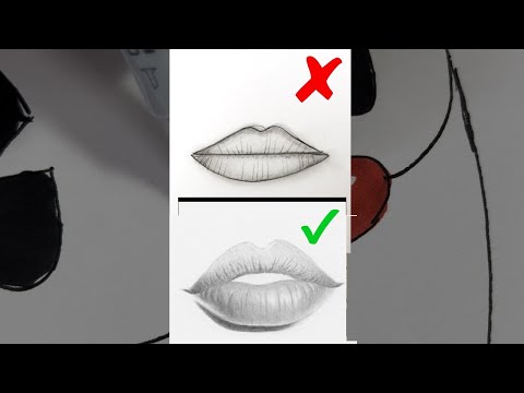 How to draw lips perfectly  Easy  shorts art drawing