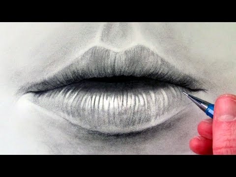 How to draw a Realistic Mouth amp Lips