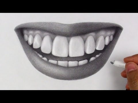 How to Draw a Smile with Teeth