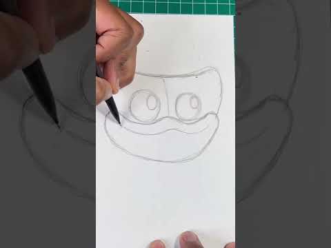 How To Draw Huggy Wuggy  Poppy Playtime Game art drawing poppyplaytime shorts