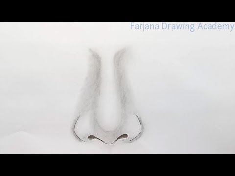 How to draw nose for Beginners EASY WAY TO DRAW A REALISTIC NOSE