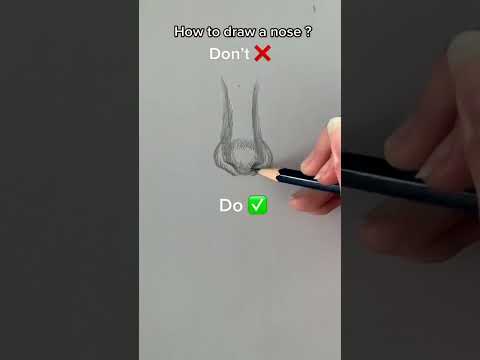 How to draw a nose satisfying drawing artwork