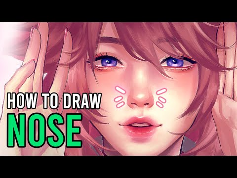 How to Draw and Paint Noses EASY  Semi Realistic Tutorial