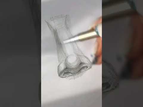 How to draw a Nose  quick tutorial shorts