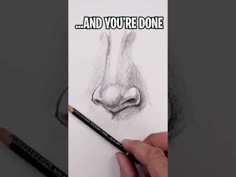 How To Draw a Nose Easy shorts