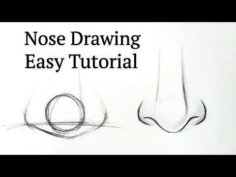 How to draw a nose easy Drawing nose step by step tutorial for beginners Pencil drawing easy