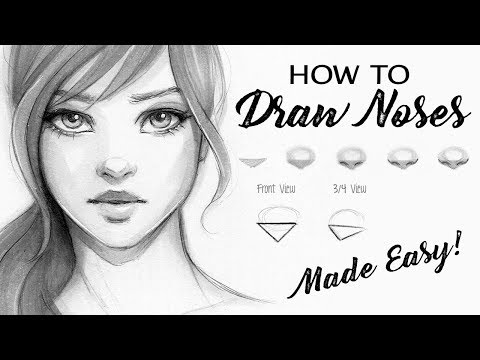 How to Draw a Nose  Step by Step Tutorial