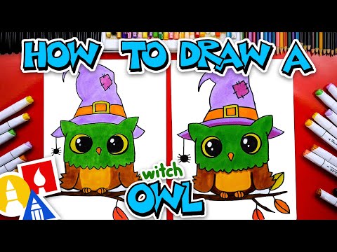 How To Draw Halloween Witch Owl