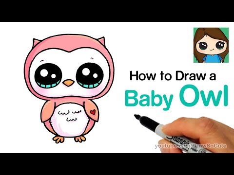 How to Draw a Baby Owl Easy