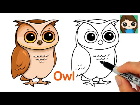 How to Draw an Owl Easy Emoji