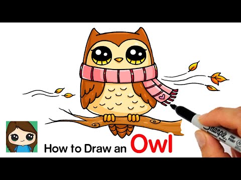 How to Draw an Owl for Fall Easy