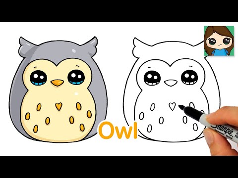 How to Draw an Owl Easy  Squishmallows