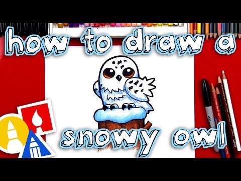 How To Draw A Snowy Owl Cartoon
