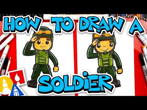 How To Draw A Soldier Saluting Veterans Day