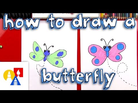 How To Draw A Cartoon Butterfly  SYA