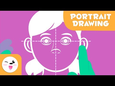 Learn how to draw portraits  How to draw a face stepbystep  Easy tutorial for kids