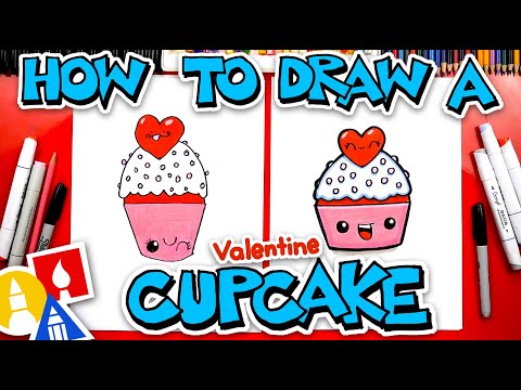 How To Draw A Valentine Cupcake