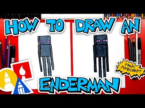How To Draw An Enderman From Minecraft