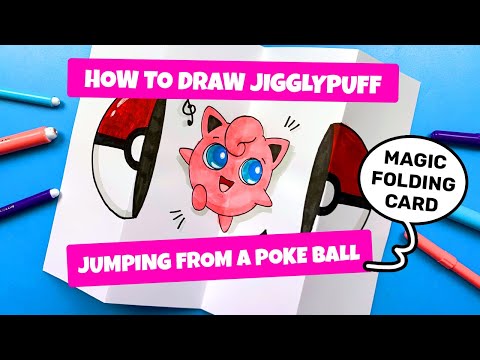 How to Draw Jigglypuff jumping from a Poke ball
