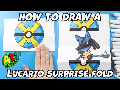 How to Draw a Lucario Surprise Fold