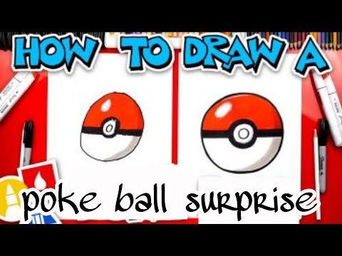 how to draw a poke ball folding surprise
