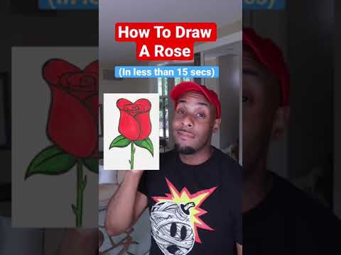 How To Draw A Rose shorts art drawing