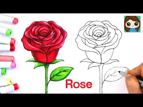 How to Draw a Rose 