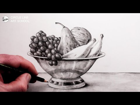 How to Draw a Fruit Bowl Still Life Step by Step