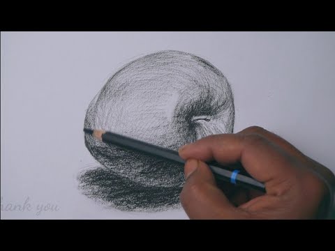How to draw still life  Pencil shading  Apple