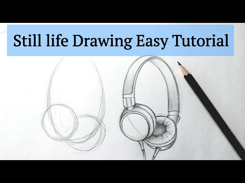 How to draw Still life drawing easy step by step for beginners Basics Drawing lessons with pencil