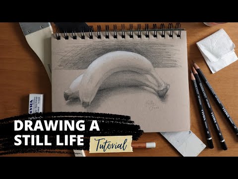 Still Life Drawing Tutorial  Bananas