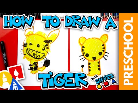 How To Draw A Tiger  Preschool