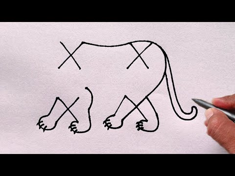 How to draw tiger Step By Step  Tiger Drawing for beginners