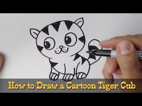 How to Draw a Tiger Cub