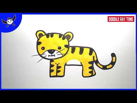 How To Draw A Little Tiger Step by Step for Beginners  Easy Drawing Tutorial