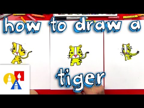 How To Draw A Cartoon Tiger