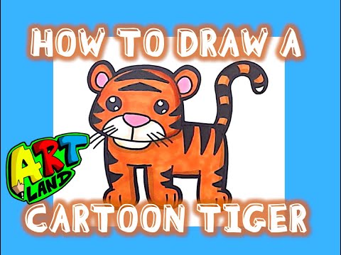 How to Draw a CARTOON TIGER