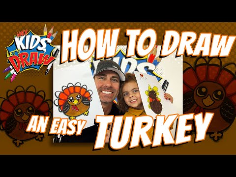 How to Draw an EASY Turkey for Kids
