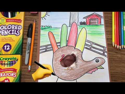 How to Draw a TURKEY Hand  Great Thanksgiving KIDS Project for any AGE or Ability mrschuettesart