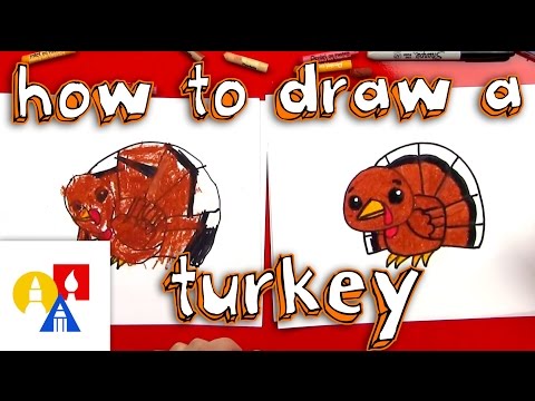 How To Draw A Cartoon Turkey