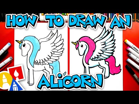 How To Draw An Alicorn Unicorn amp Pegasus