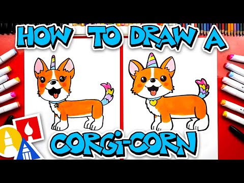 How To Draw A Corgi Unicorn Corgicorn