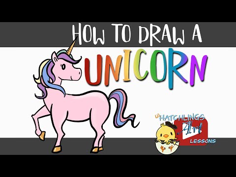 How to draw a Unicorn  Easy Tutorial for Kids