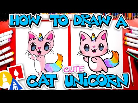 How To Draw A Cute Cat Unicorn
