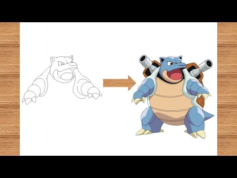 How To Draw Blastoise From Pokemon  Step By Step  Easy Drawing  Tamanna39s Drawing