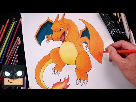 How To Draw Charizard  Pokemon Draw amp Color Tutorial