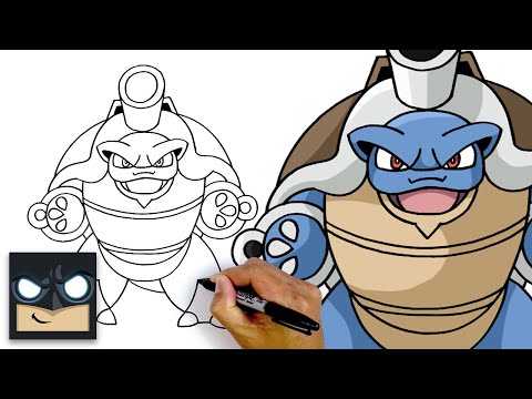 How To Draw Mega Blastoise  Pokemon