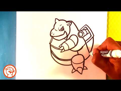 How to Draw Pokemon  Blastoise  Easy Pictures to Draw